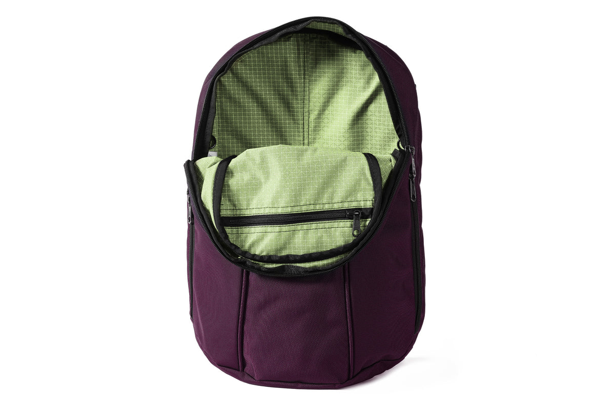 visible variant TB0108-UKHD^^The Luminary 15 in Aubergine Ballistic with Honeydew 200 Halcyon interior