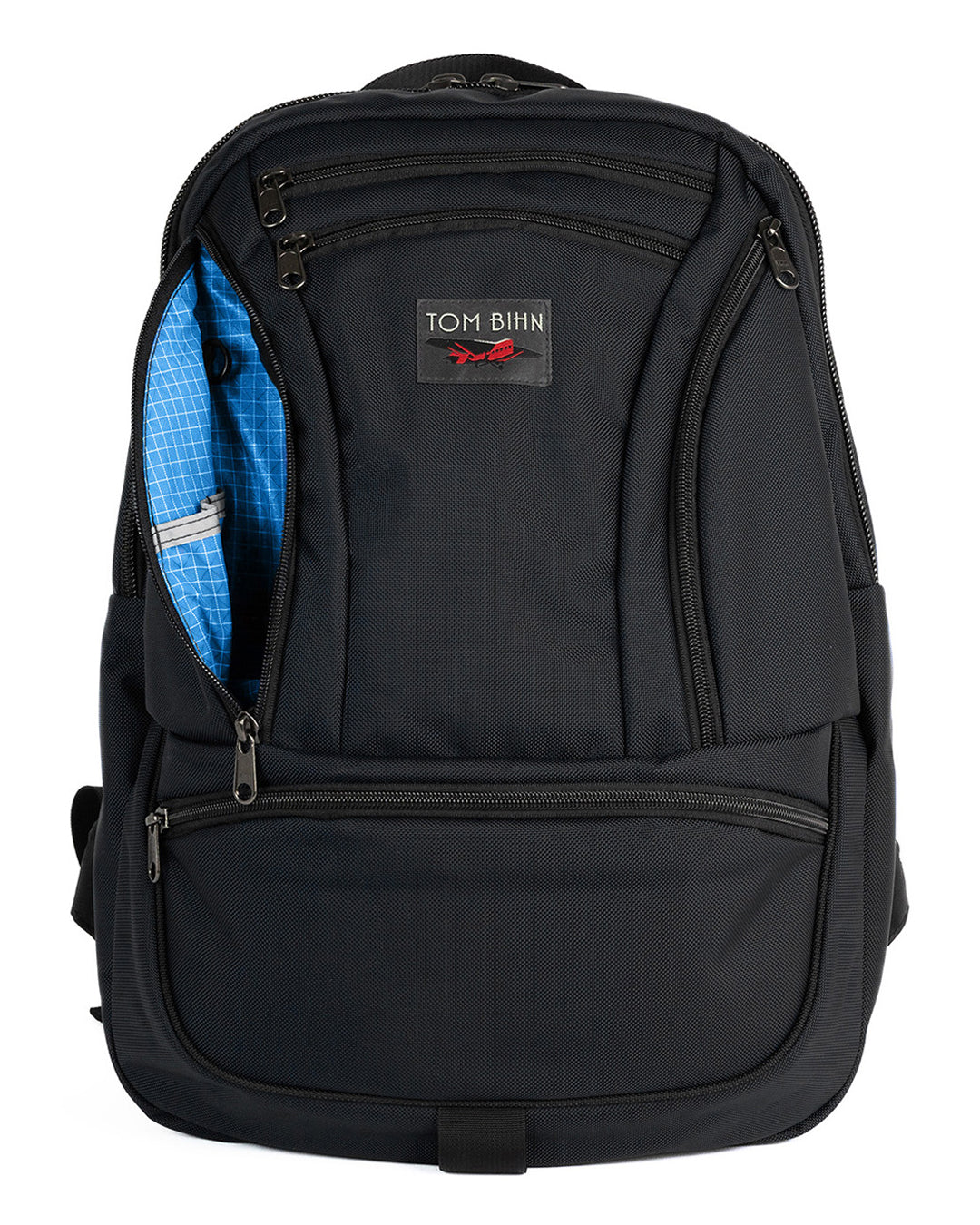 visible variant TB0113-BKLD^^A Synapse 25 in Black Ballistic with Island (blue with white grid) 200 Halcyon interior.