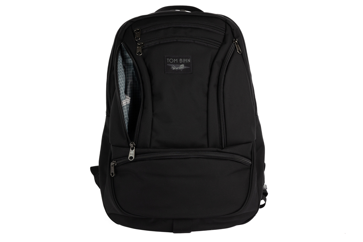TOM BIHN Synapse 25, Everyday Carry Backpack, 25L Black Ballistic/Northwest Sky 200 Halcyon
