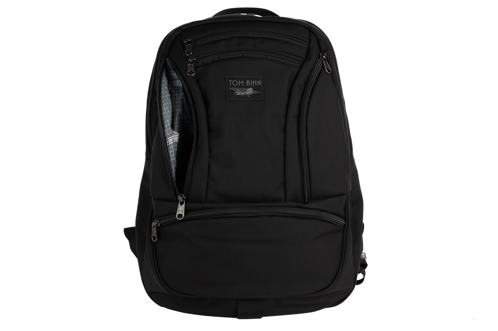 25 liter laptop backpack TOM BIHN Synapse 25, Everyday Carry Backpack, 25L Black Ballistic/Northwest Sky 200 Halcyon