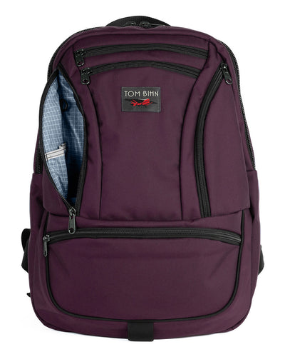 visible variant TB0113-UK7D^^A Synapse 25 in Aubergine (dark purple) Ballistic with Tidal (pale blue with white grid) 200 Halcyon interior.