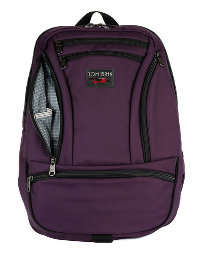 visible variant TB0113-UKND^^A Synapse 25 in Aubergine (dark purple) 525 Ballistic with Northwest Sky (light grey with white grid) 200 Halcyon interior.