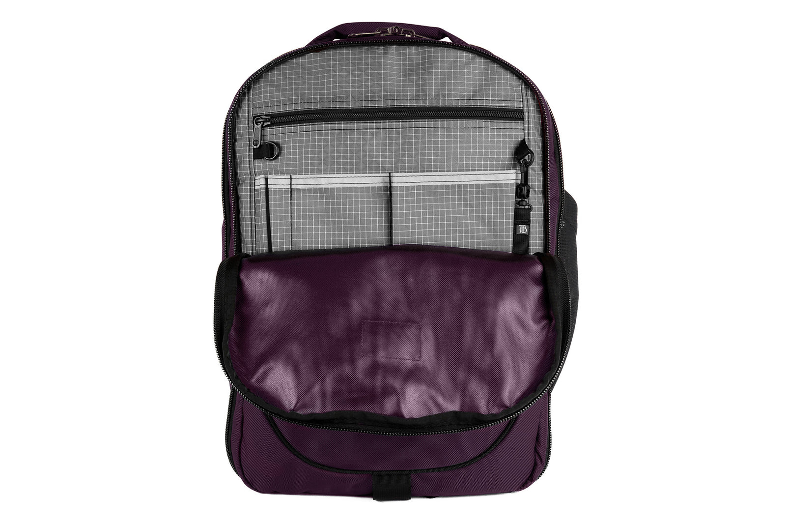 visible variant TB0133-UKND^^Exterior of the Bixi in Aubergine Ballistic with Acai 200 Halcyon interior