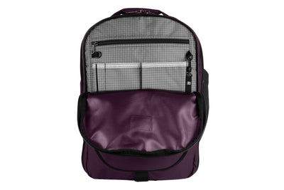 visible variant TB0133-UKND^^Exterior of the Bixi in Aubergine Ballistic with Acai 200 Halcyon interior