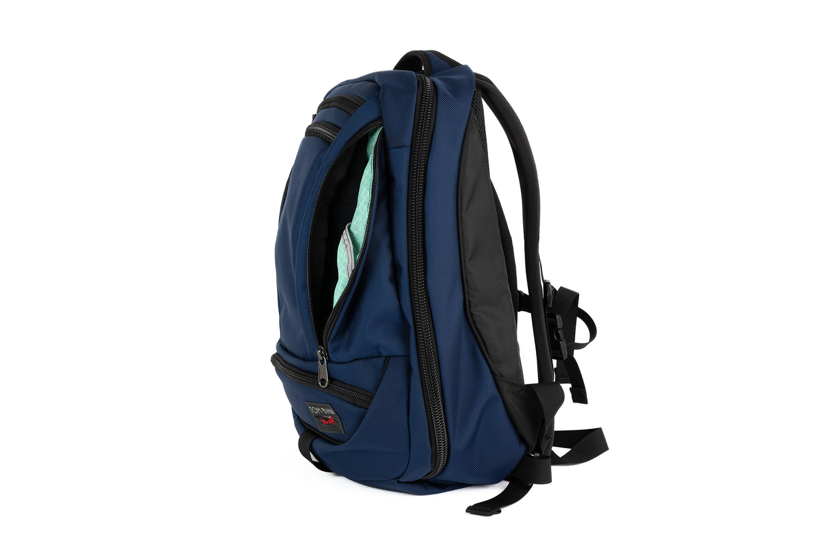 visible variant TB0120-DKGD^^Side profile of Synik 22 in Deep Blue with Seafoam Halcyon interior.