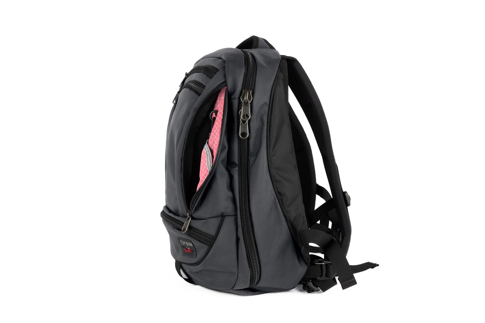 visible variant TB0120-GK4D^^Synik 22 in Nebulous Grey Ballistic with Sakura (pale pink with white grid) Halcyon interior.