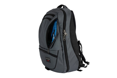visible variant TB0121-GKLD^^The Synik 30 in Nebulous Grey (Medium grey) Ballistic with an Island (blue with white grid) 200 Halcyon interior.