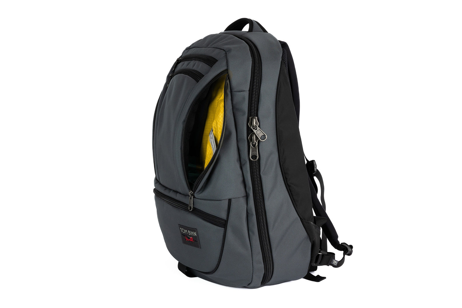 visible variant TB0121-GKRL^^The Synik 30 in Nebulous Grey (medium grey) with the Marigold (yellow with light yellow grid) 210 Cerylon interior.