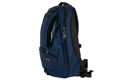 visible variant TB0121-DKKD^^A side shot of the Synik 30 in Deep Blue Ballistic with the new Red Label and a Sitka 200 Halcyon interior.