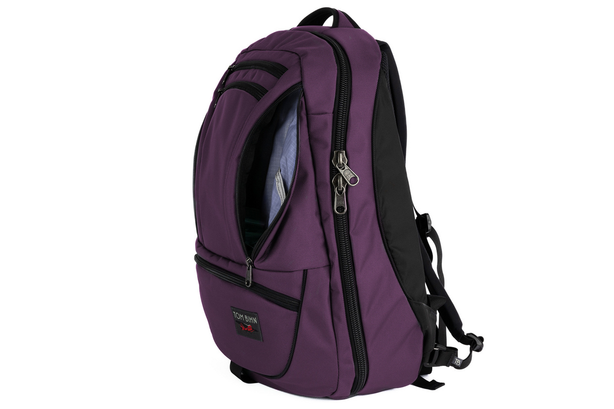 visible variant TB0121-UKDL^^The Synik 30 in Aubergine (dark purple) Ballistic with a Dusk (purple with light purple grid) 210 Cerylon interior.