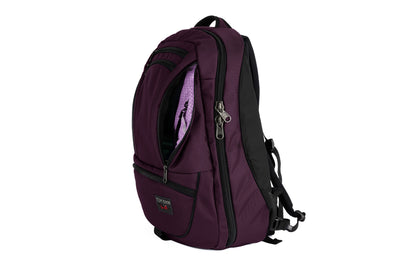 visible variant TB0121-UKYD^^Synik 30 in Aubergine Ballistic with Wisteria Halcyon interior.