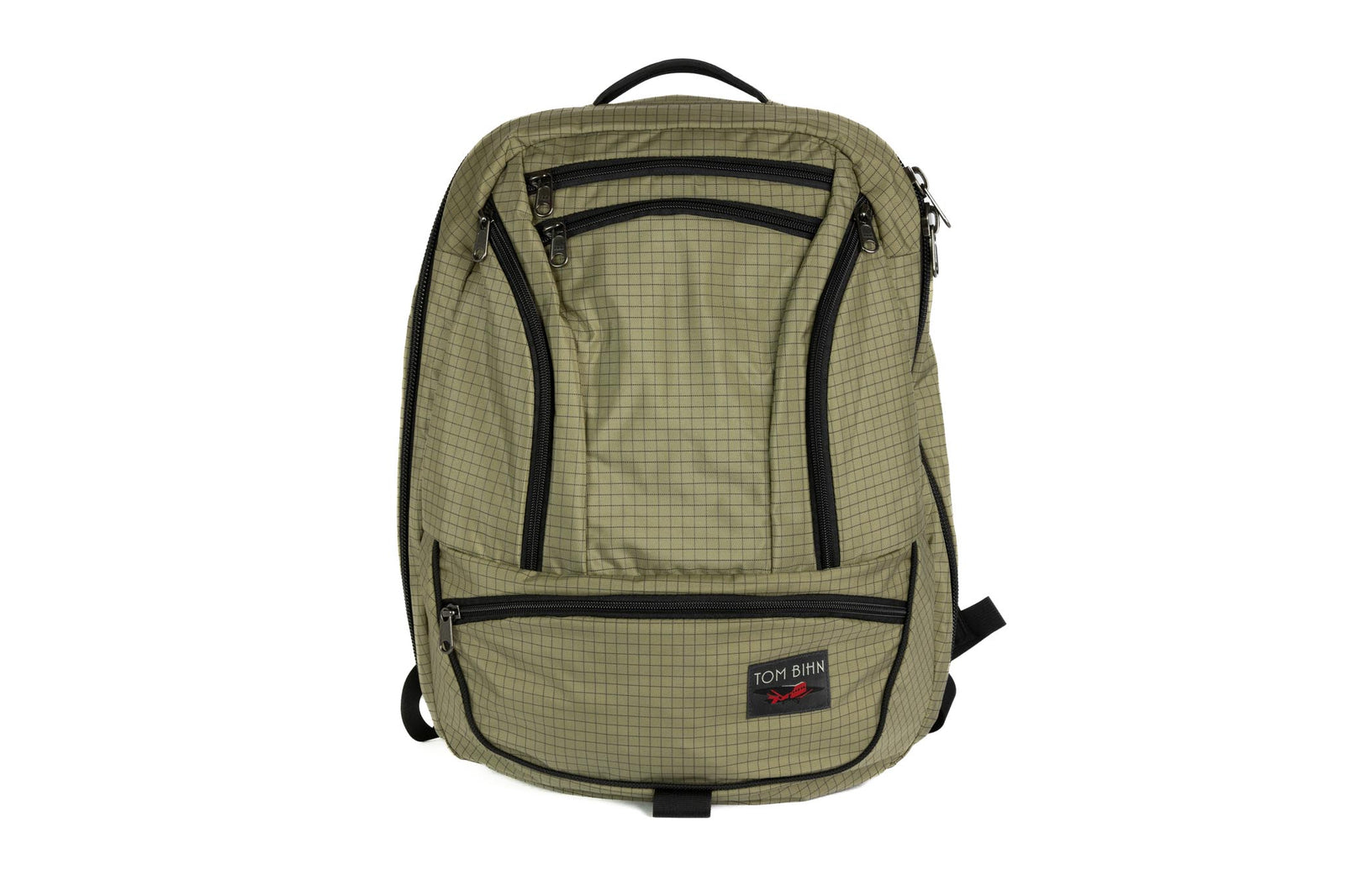 visible variant TB0121-VHND ^^A face shot of the Synik 30 in Taiga (olive green with grey grid) 400 Halcyon.