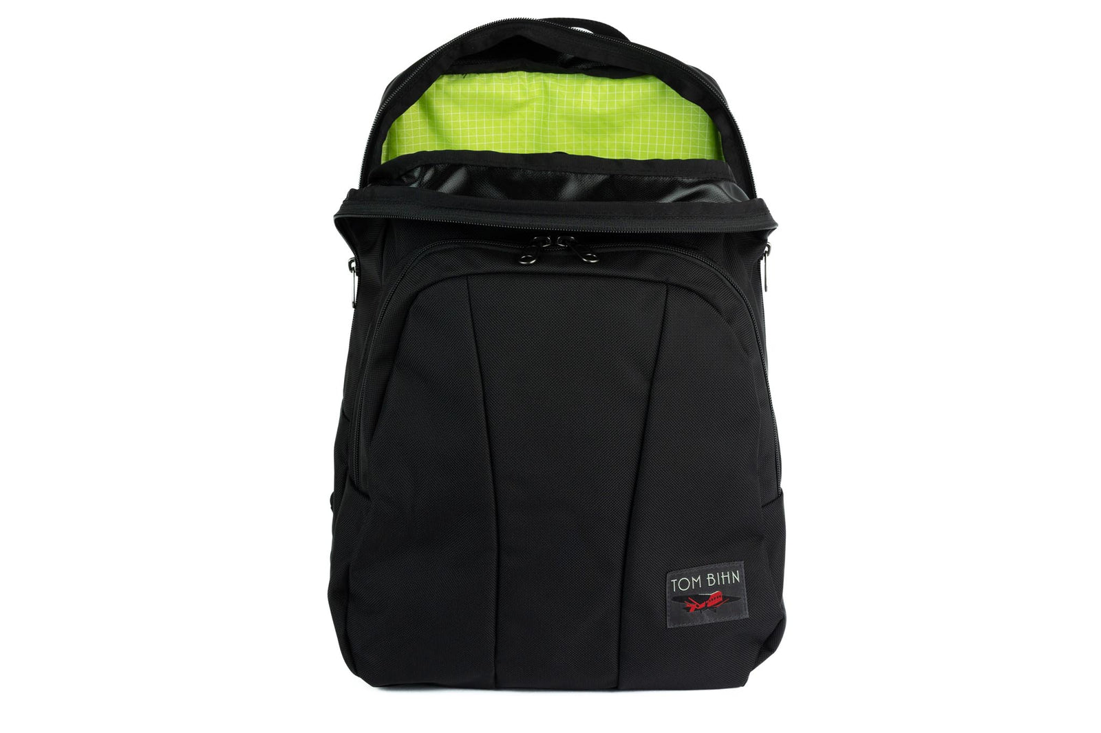 visible variant TB0125-BK1D^^Paramour in Black Ballistic with Kiwi (bright green with white grid) Halcyon interior