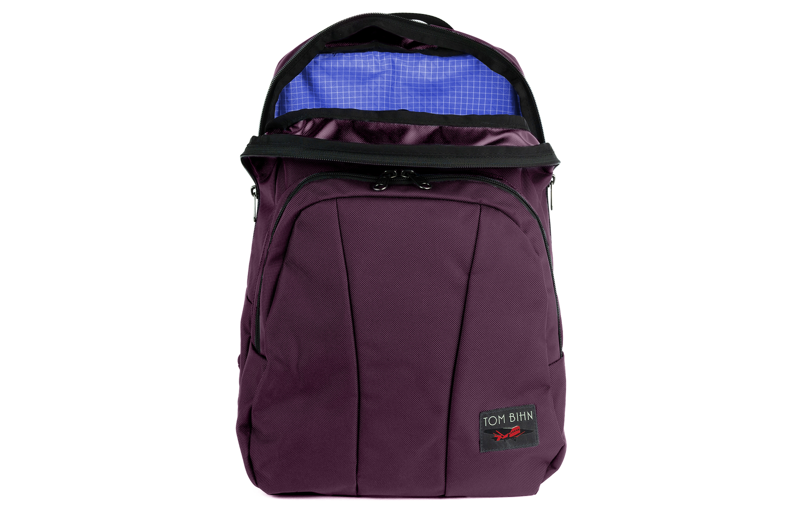backpack with laptop sleeve uk TOM BIHN Paramour, Everyday Carry Laptop Backpack, 21L, 13.4" x 17.9" x 10" Deep Blue Ballistic/Zest 200 Halcyon