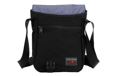 visible variant TB0201-BKDL^^A Small Cafe Bag in Black Ballistic is Dusk 210 Cerylon.