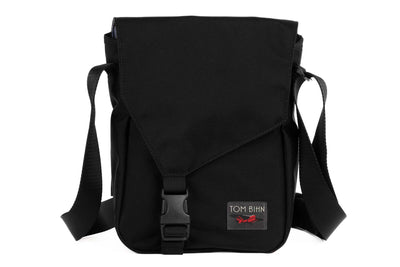 visible variant TB0201-BKDL^^Small Cafe Bag in Black with red label.