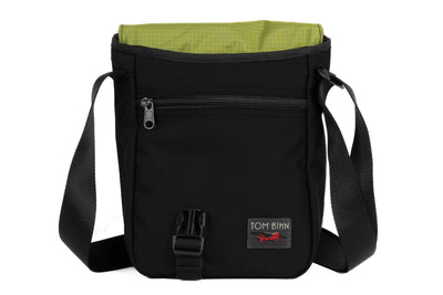 visible variant TB0201-BKML^^A Small Cafe Bag in Black Ballistic is Moss 210 Cerylon.