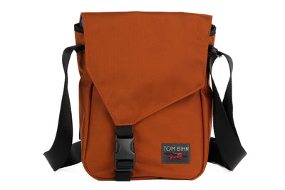 visible variant TB0201-TKDL TB0201-TKGL TB0201-TKSL^^Small Cafe Bag in Burnt Orange 630 Ballistic with a Dusk 210 Cerylon interior.