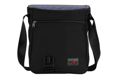 visible variant TB0202-BKDL^^Medium Cafe Bag in Black Ballistic with Dusk 210 Cerylon interior.