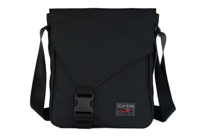 visible variant TB0202-BKML^^Medium Cafe Bag in Black Ballistic with Moss 210 Cerylon interior.