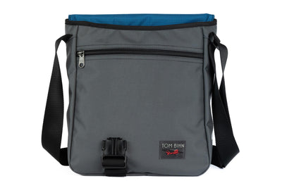 visible variant TB0202-GKOL^^Medium Cafe Bag in Nebulous (medium) Grey Ballistic with Cobalt 210 Cerylon