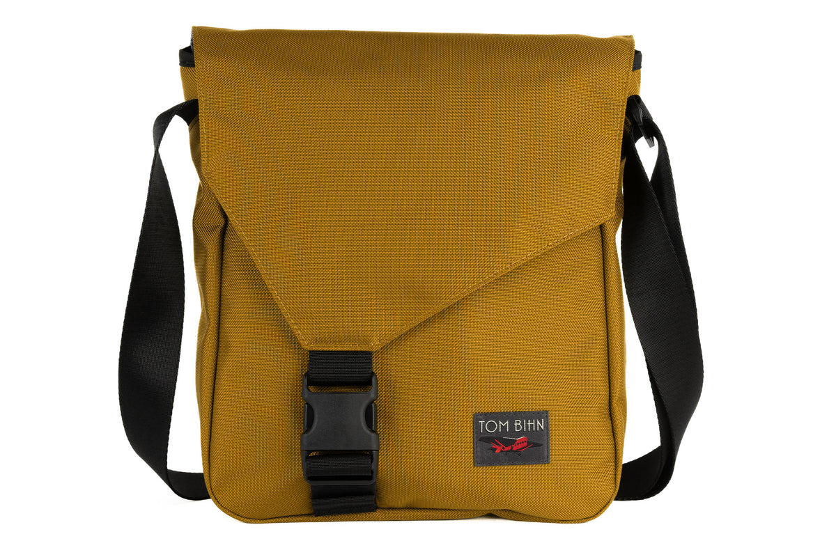 visible variant TB0202-YKGL^^Medium Cafe Bag in Saffron (dark yellow) Ballistic