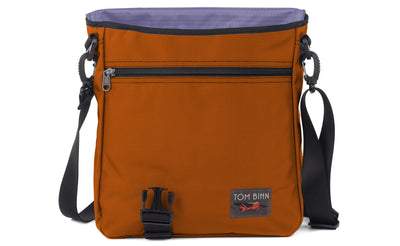 visible variant TB0203-TKDL^^Large Cafe Bag in Burnt Orange Ballistic with a Dusk Cerylon interior.
