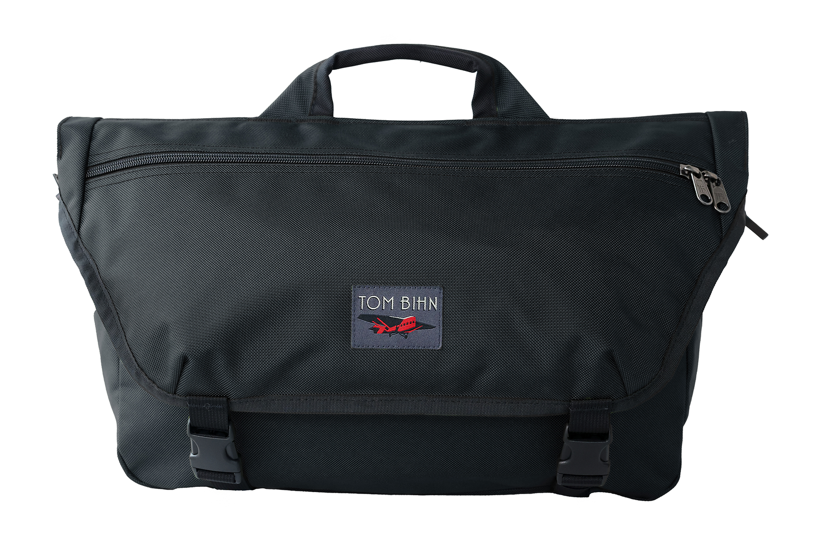 visible variant TB0210-BK9D^^Rear of The Marathon in Black Ballistic with a red label