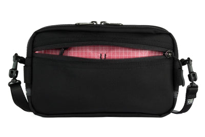 visible variant TB0413-BK4D^^A Side Effect in Black Ballistic with Sakura (pale pink with white grid) 200 Halcyon interior.