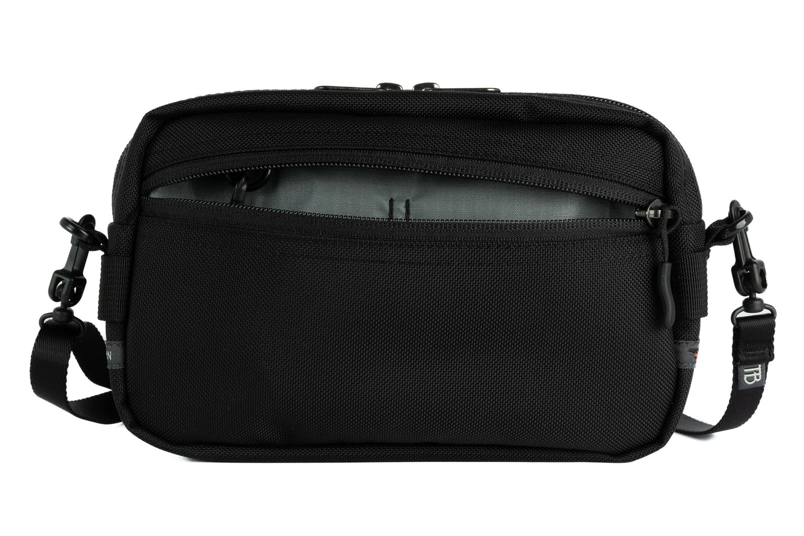 visible variant TB0413-BKGL^^A Side Effect in Black Ballistic with Mountain Grey (grey with light grey grid) 210 Cerylon interior.