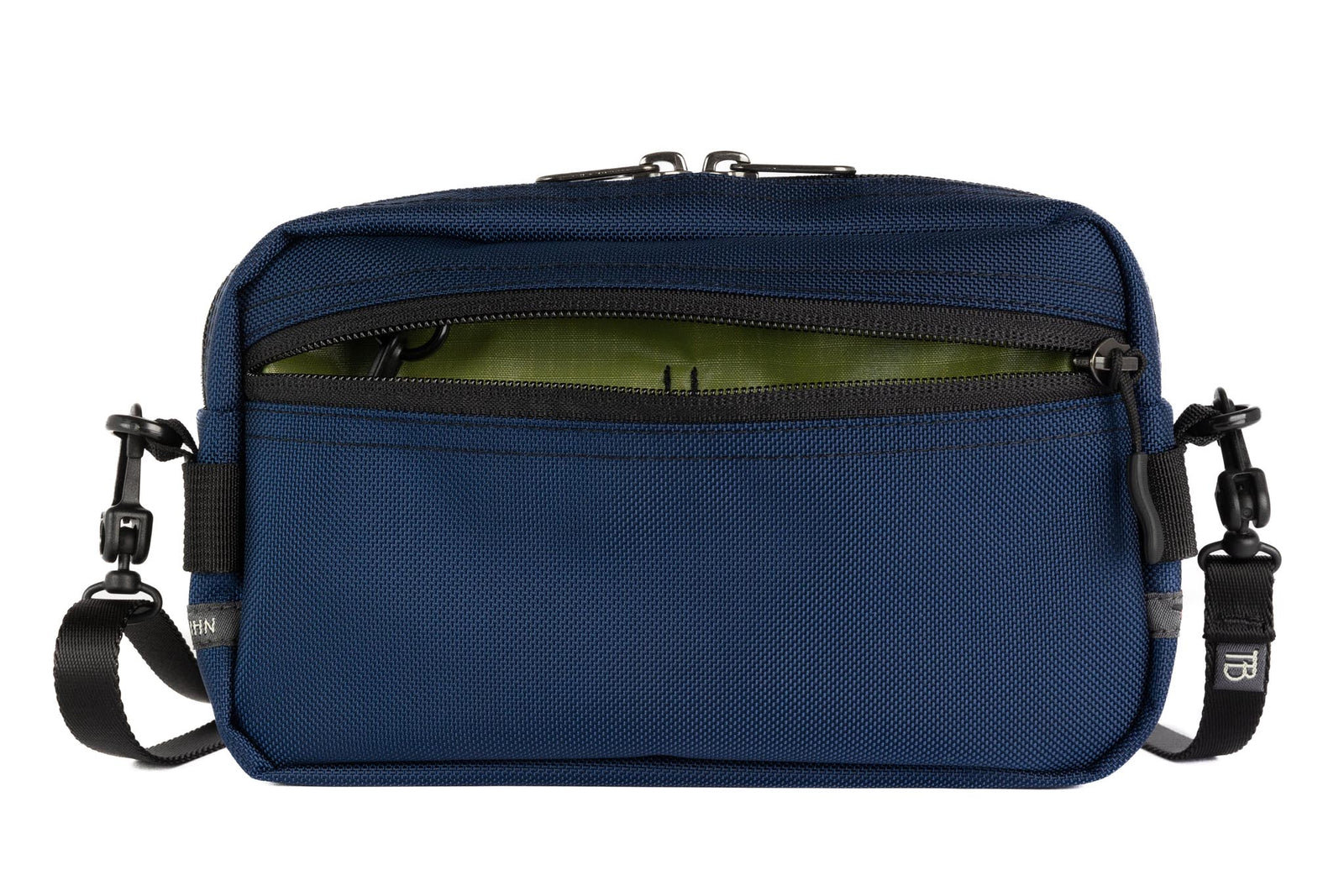 visible variant TB0413-DKML^^A Side Effect in Deep Blue (dark blue) 525 Ballistic with Moss (green with light green grid) 210 Cerylon interior.