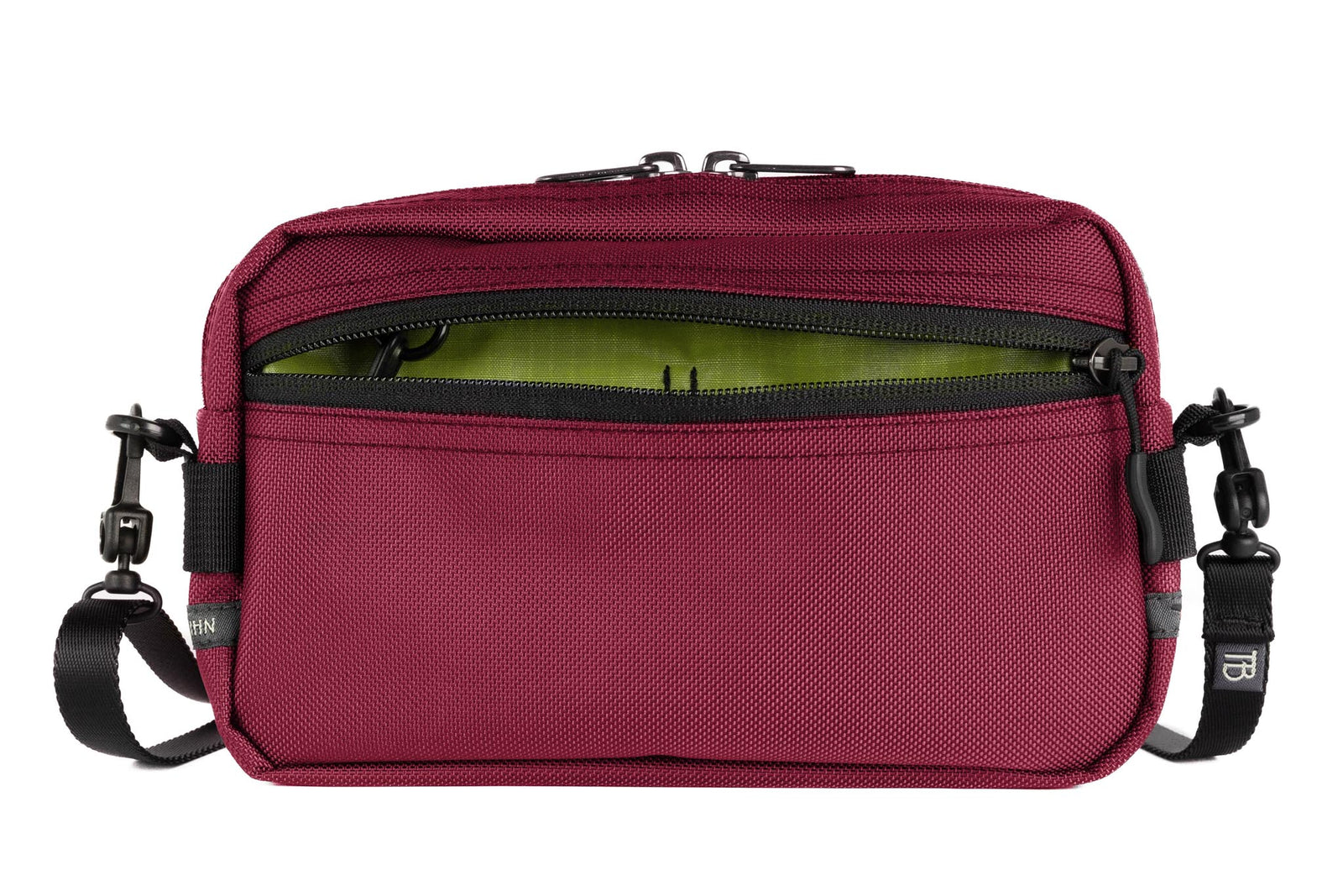 visible variant TB0413-PKML^^A Side Effect in Raspberry (pale red) Ballistic with Moss (green with light green grid) 210 Cerylon interior.