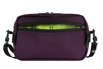 visible variant TB0413-UK1D^^A Side Effect in Aubergine (dark purple) Ballistic with Kiwi (green with white grid) 200 Halcyon interior.