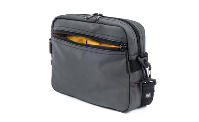 visible variant TB0414-GKRL^^The Side Kick in Nebulous Grey (medium grey) Ballistic with an Marigold (yellow with white grid) 200 Halcyon interior.