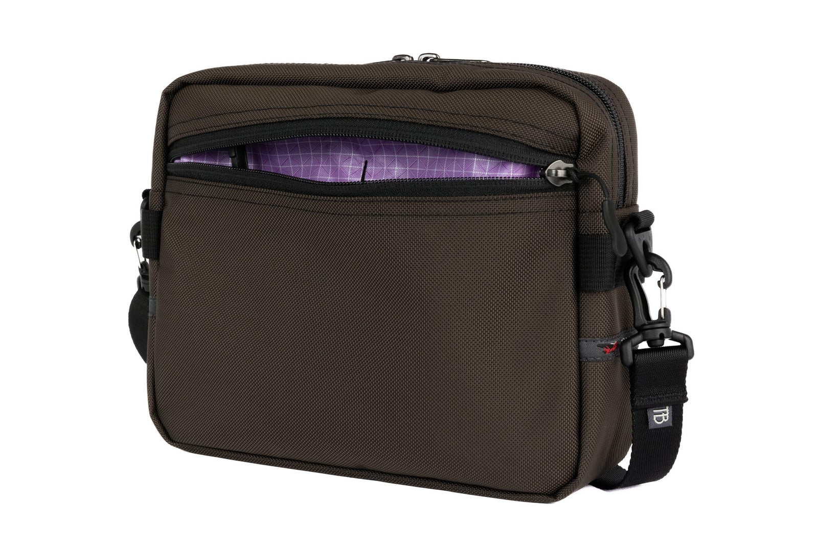 visible variant TB0414-RKYD^^The Side Kick in Ursa (brown-grey) 630 Ballistic with an Wisteria (pale purple with white grid) 210 Cerylon interior.