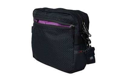 visible variant TB0415-BTUD^^Side Hustle in Black Spectron with a Ultraviolet Halcyon interior.