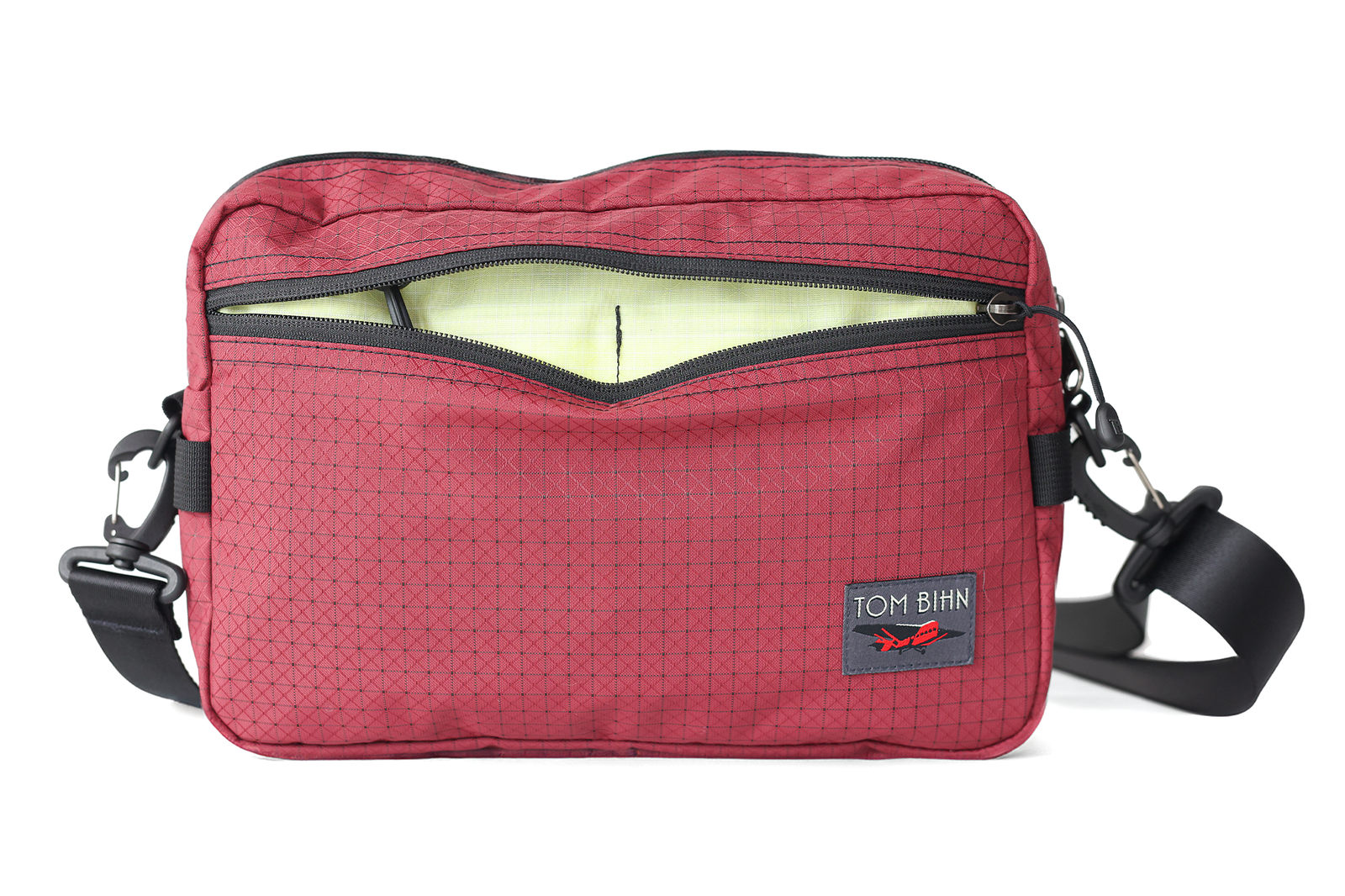 visible variant TB0415-RT2D^^The Side Hustle in Bordeaux (red with black grid) 420 Spectron with Lemonade (pale yellow with white grid) 200 Halcyon interior.