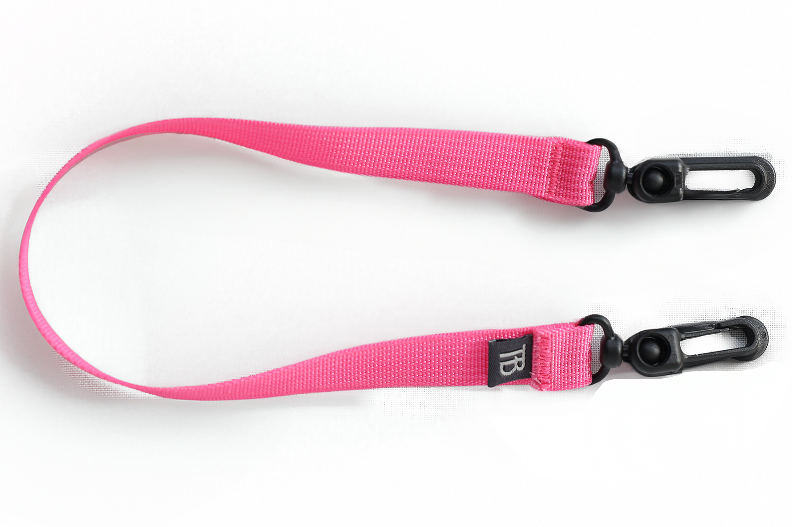visible variant TB0514-PA^^A 16-inch Cerise (Pink) Key Strap with a snaphook at either end.