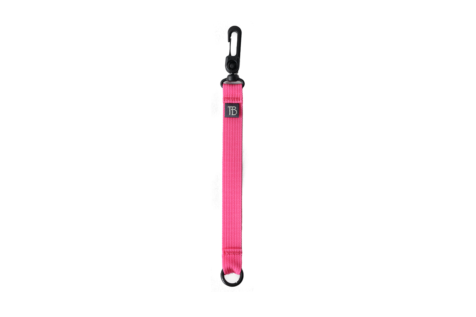 visible variant TB0515-PA^^An 8-inch Cerise (pink) Key Strap with a snaphook at one end and an o-ring at the other.
