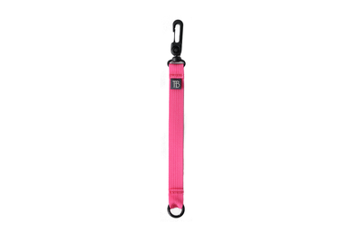 visible variant TB0515-PA^^An 8-inch Cerise (pink) Key Strap with a snaphook at one end and an o-ring at the other.