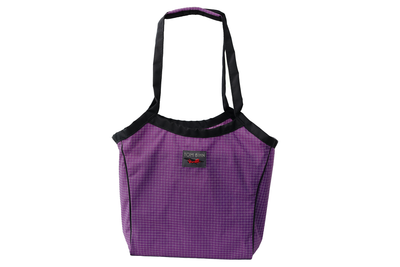 visible variant TB0608-UD^^A Small Original Shop Bag in Ultraviolet (purple with white grid) 200 Halcyon.