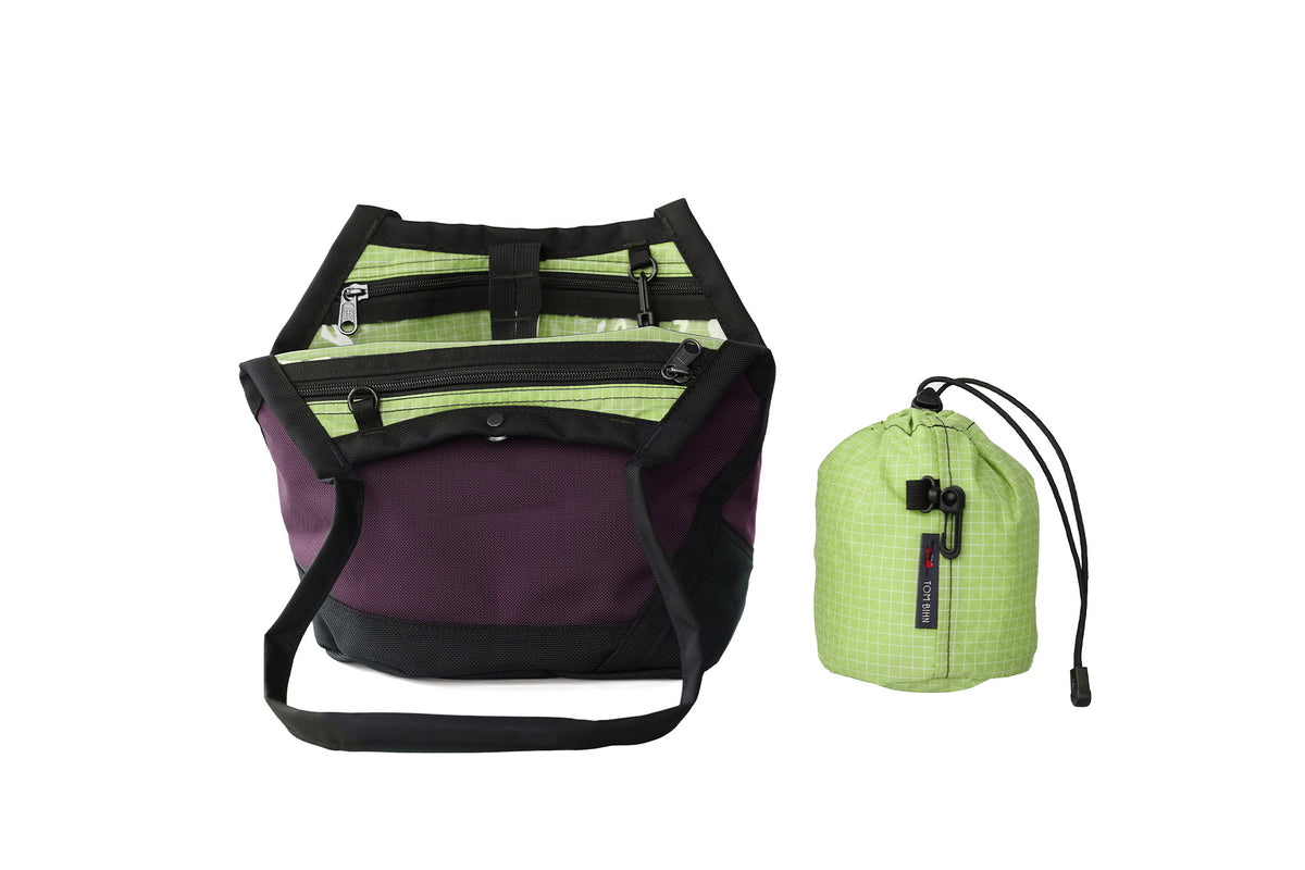 visible variant TB0659-UKHD^^The Little Swift in Aubergine Ballistic with Honeydew 200 Halcyon interior.