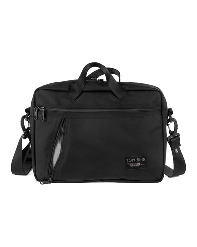 visible variant TB0722-BKGL^^Daylight Briefcase in Black 525 Ballistic with Mountain Grey (light grey) 210 Cerylon interior