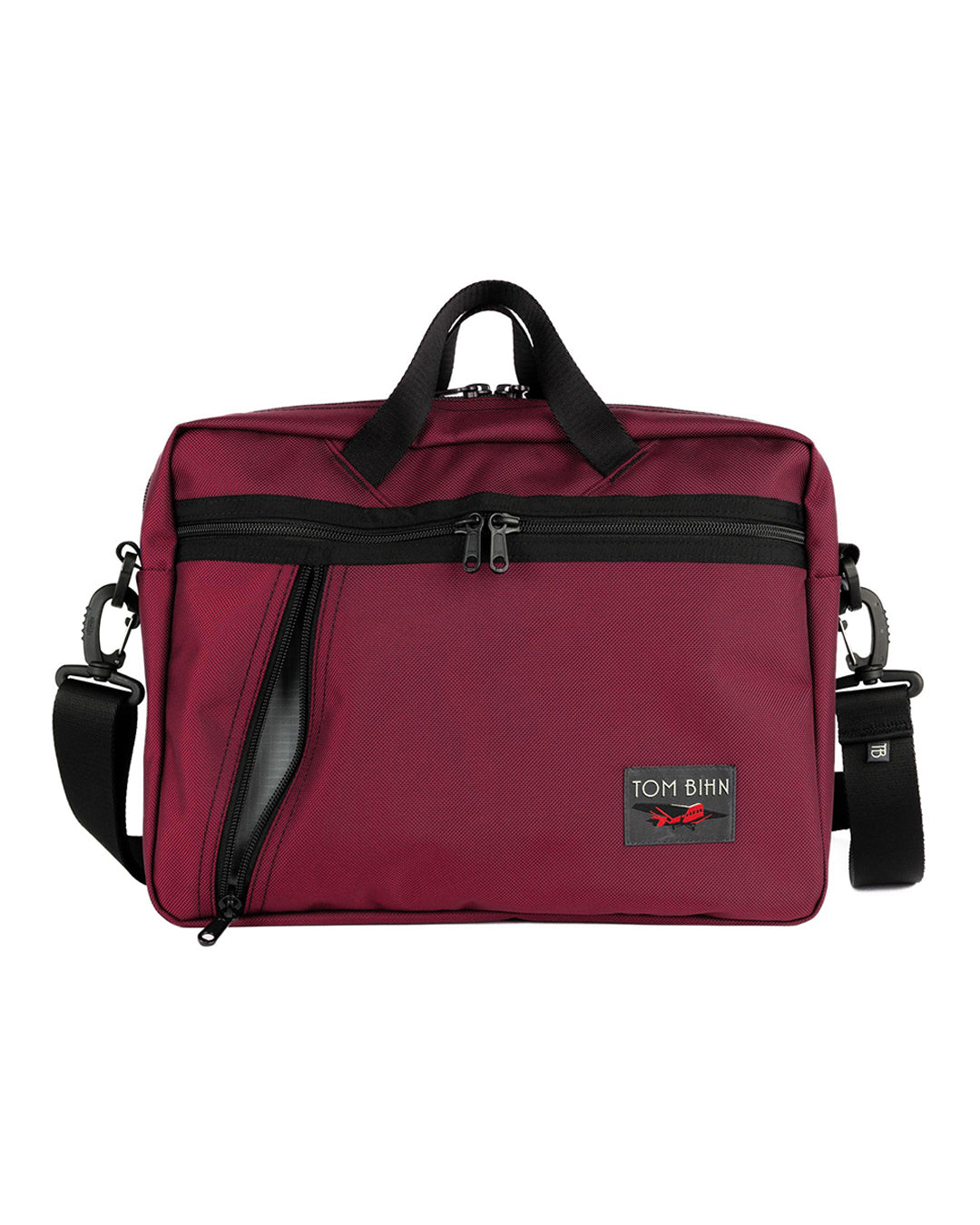 visible variant TB0722-PKGL^^Daylight Briefcase in Raspberry (reddish purple) Ballistic in Mountain Grey (grey with a light grey grid) 210 Cerylon