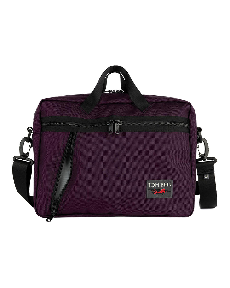 visible variant TB0722-UKGL^^Daylight Briefcase in Aubergine (dark purple) 630 Ballistic with Mountain Grey (grey) 210 Cerylon interior