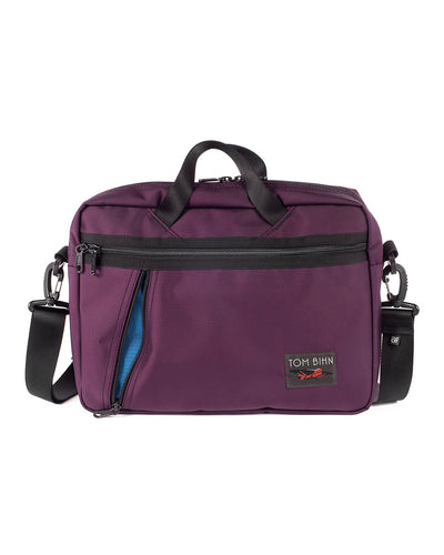 visible variant TB0722-UKOL^^Daylight Briefcase in Aubergine (dark purple) 525 Ballistic with Cobalt (blue) 210 Cerylon interior