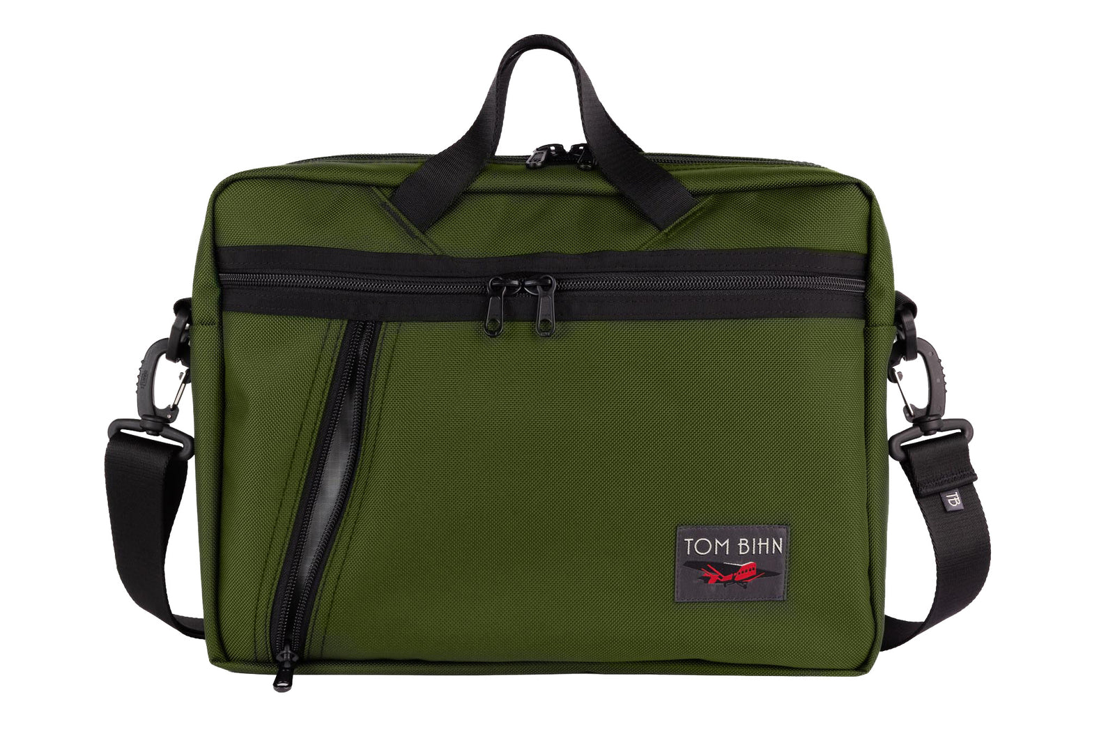 visible variant TB0722-VKGL^^Daylight Briefcase in Saguaro (olive green) 630 Ballistic with Mountain Grey (light grey) 210 Cerylon interior