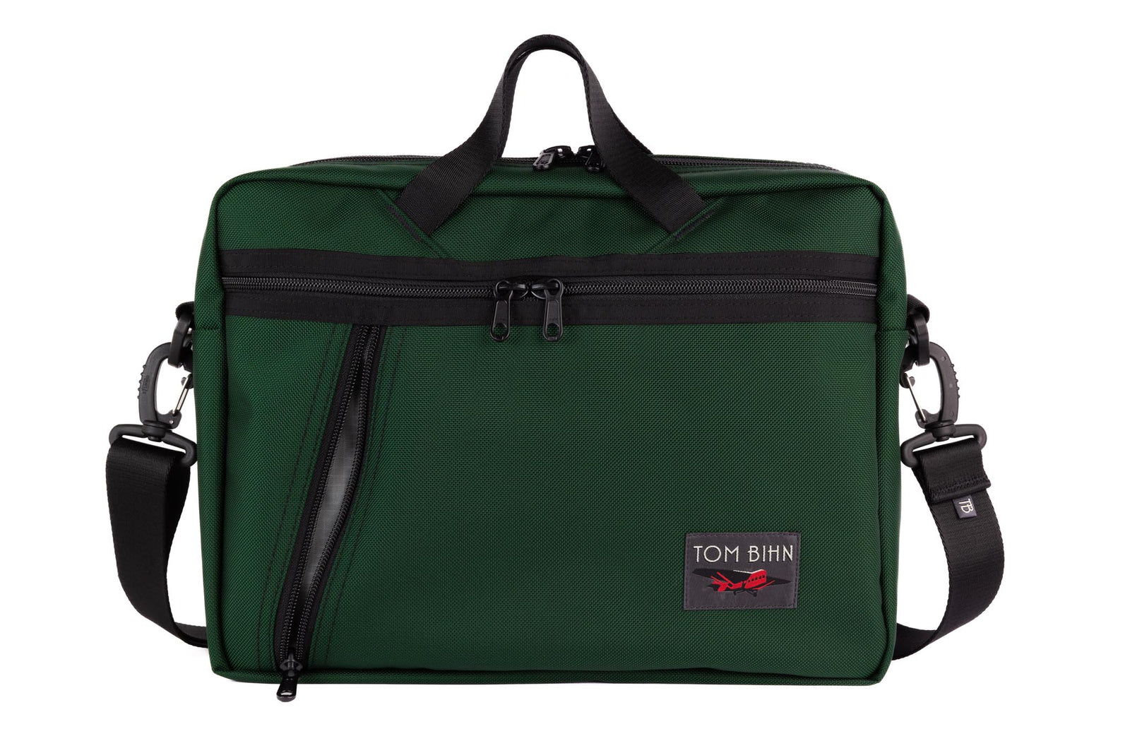 visible variant TB0722-WKGL^^Daylight Briefcase in Wilderness (forest green) 525 Ballistic with Mountain Grey (light grey) 210 Cerylon interior