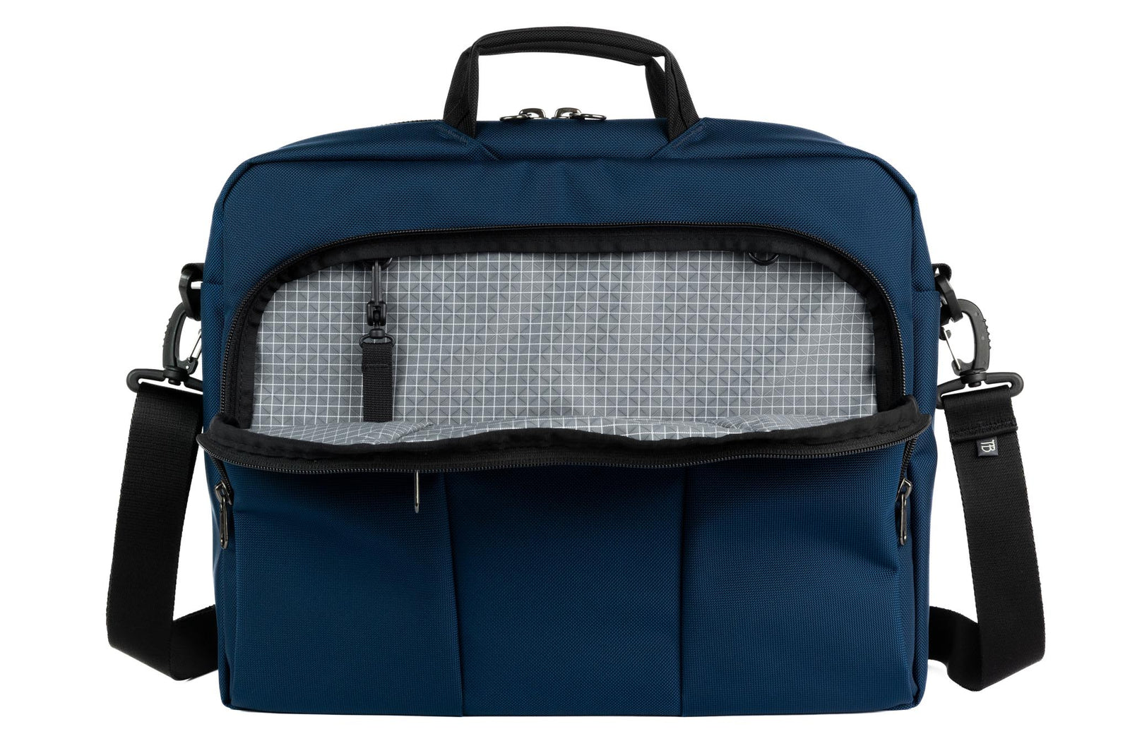 visible variant TB0740-DKND^^The Cadet in Deep Blue (dark blue) 525 Ballistic with a Northwest Sky (light grey with white grid) 200 Halcyon interior.