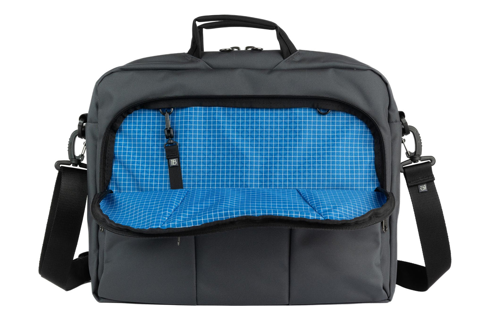 visible variant TB0740-GKLD^^The Cadet in Nebulous Grey Ballistic with a Island (bright blue with white grid) 200 Halcyon interior.
